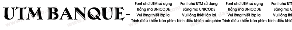UTM Banque字体转换